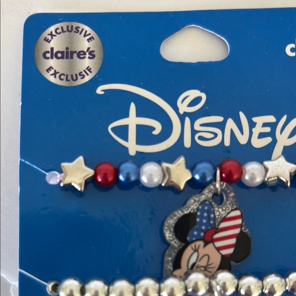 Claire’s Exclusive Disney Minnie & Mickey Mouse 3 piece Bracelet Set